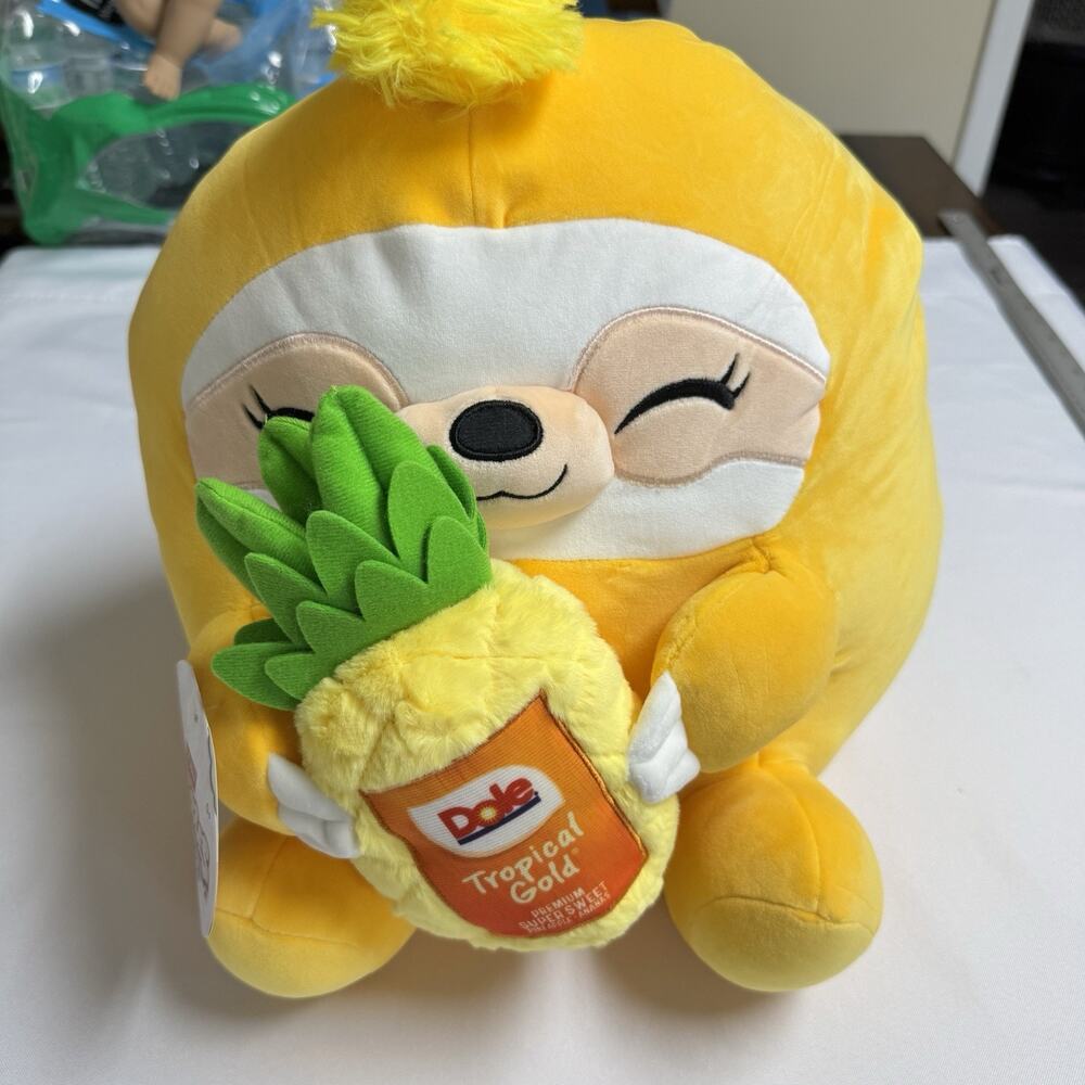 Zuru Snackles Series 2 Sandy Sloth Dole Pineapple 14 Inch Ultra Soft Plush